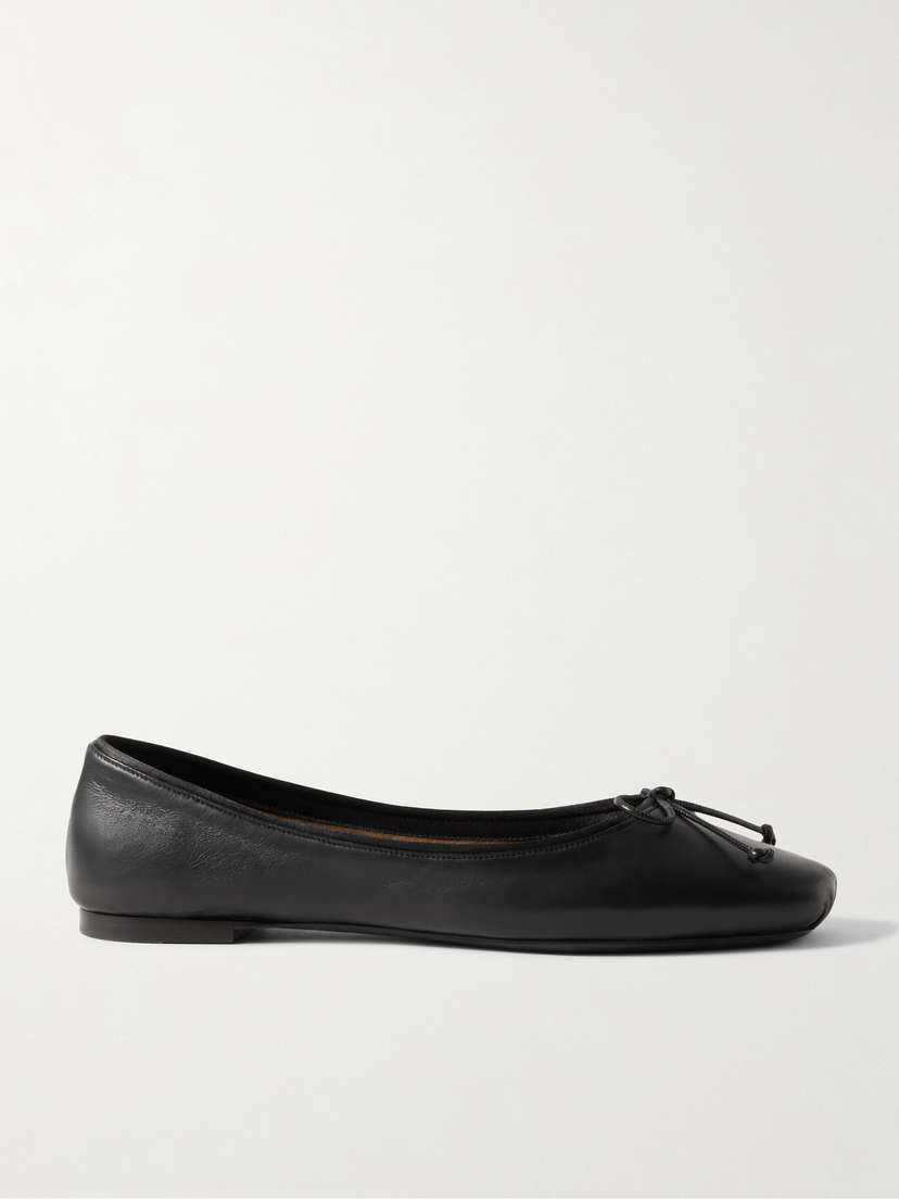 Khaite Charlotte Leather Ballet Flats