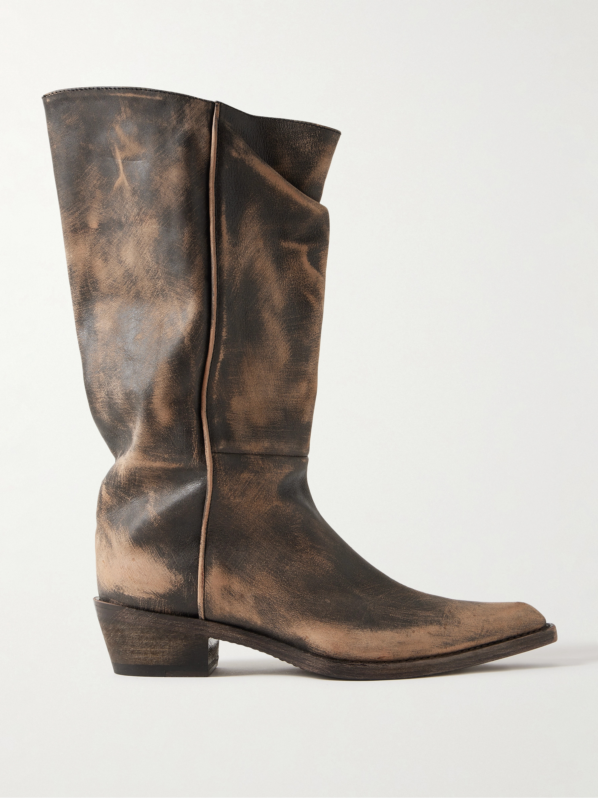 KHAITE Clive leather boots