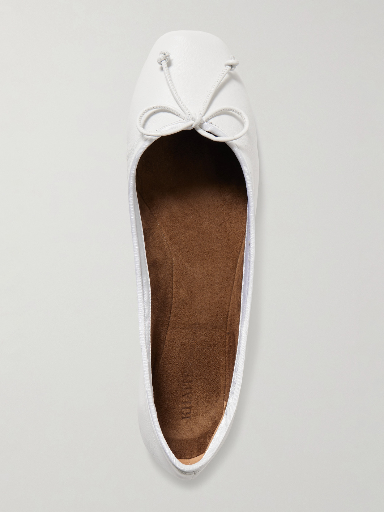 Khaite Charlotte Leather Ballet Flats