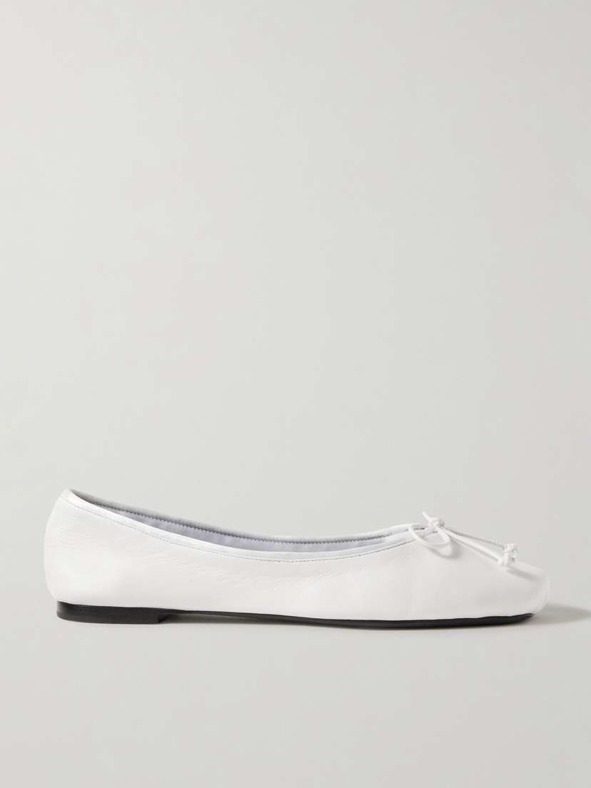 Khaite Charlotte Leather Ballet Flats