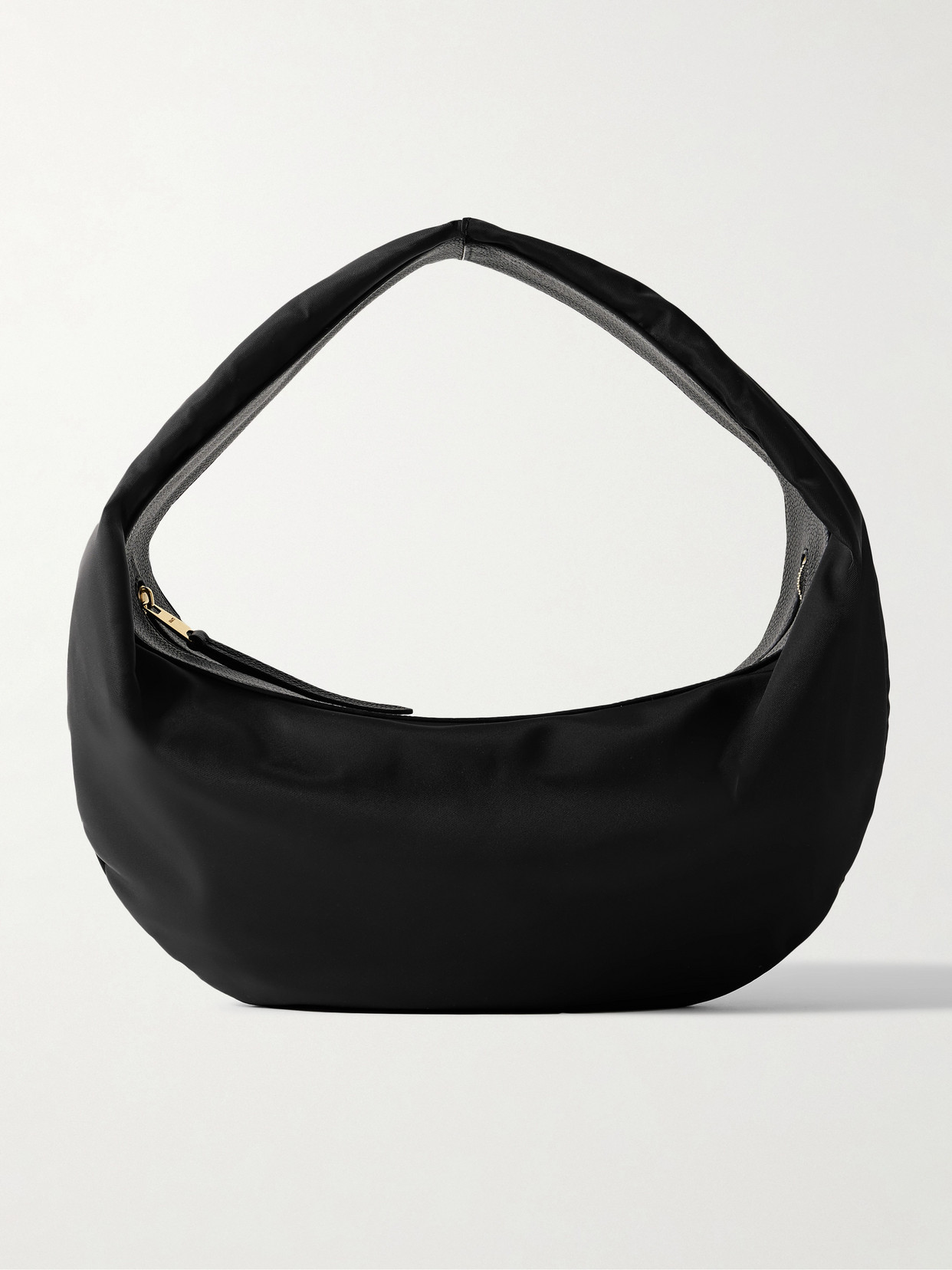 Khaite Olivia Sport Medium Textured Leather-trimmed Shell Shoulder Bag