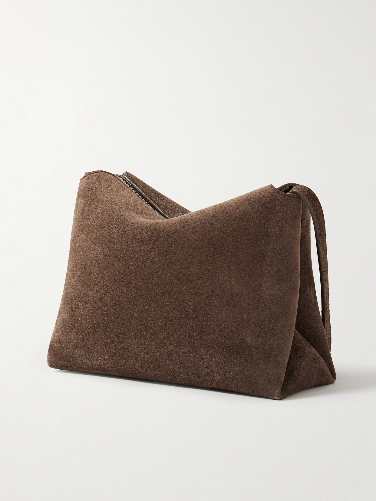 Khaite Lina Medium Suede Shoulder Bag