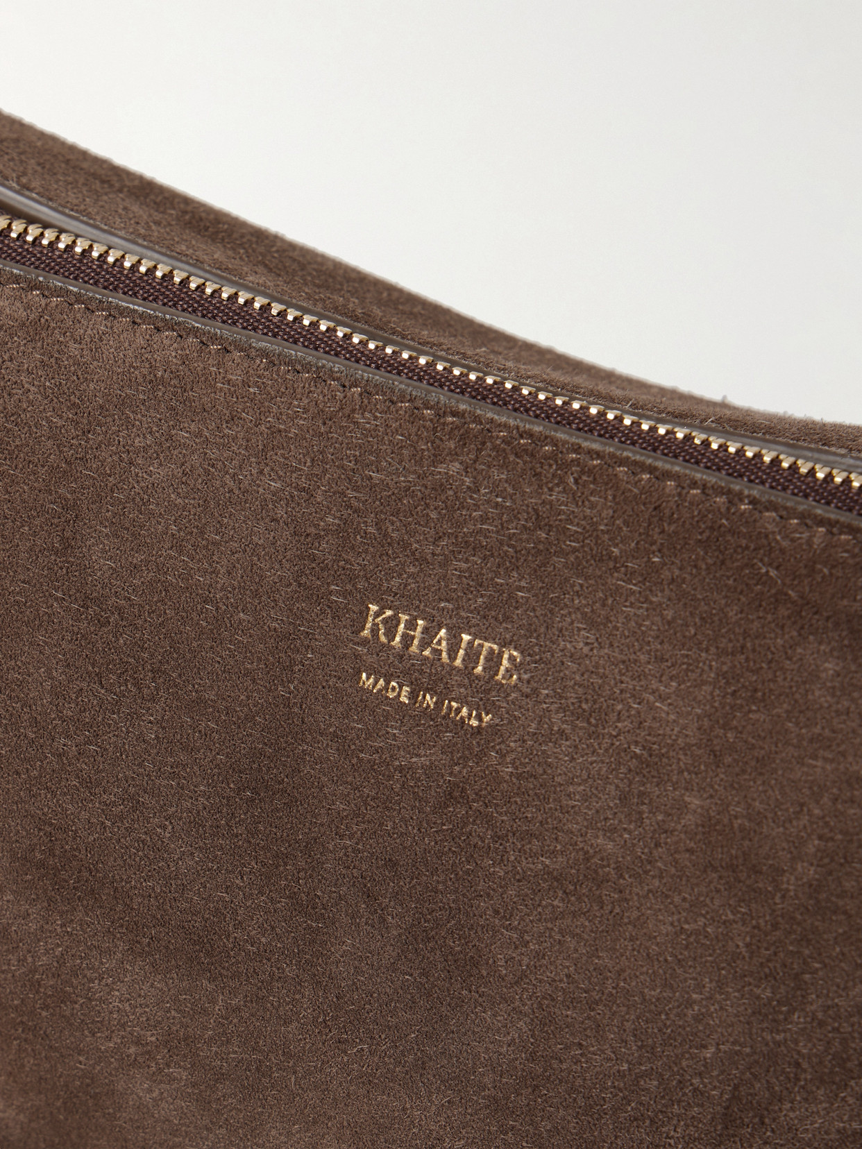 Khaite Lina Medium Suede Shoulder Bag