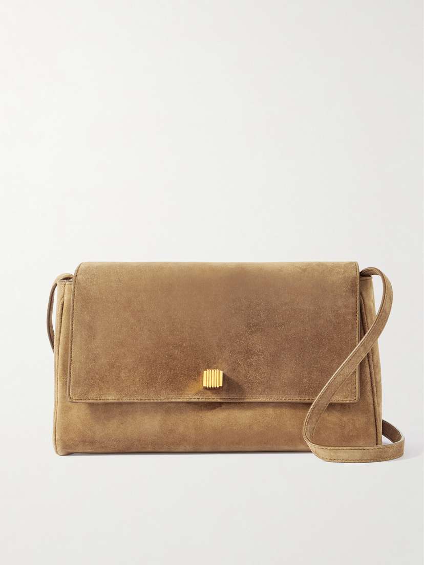 Khaite Audrey Suede Shoulder Bag