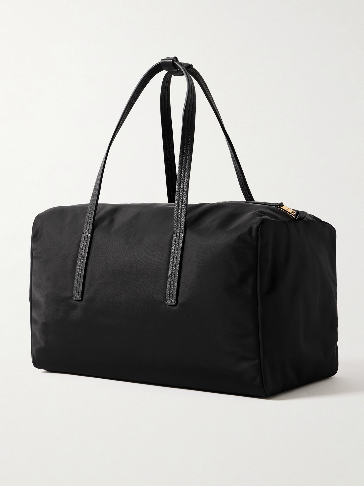 Khaite Sage Textured Leather-trimmed Shell Duffle Bag