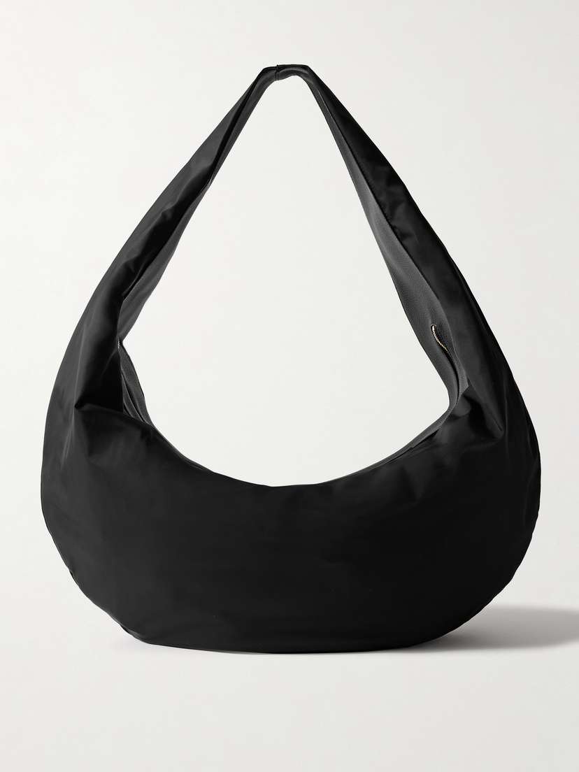 Khaite Olivia Sport Xl Textured Leather-trimmed Shell Shoulder Bag