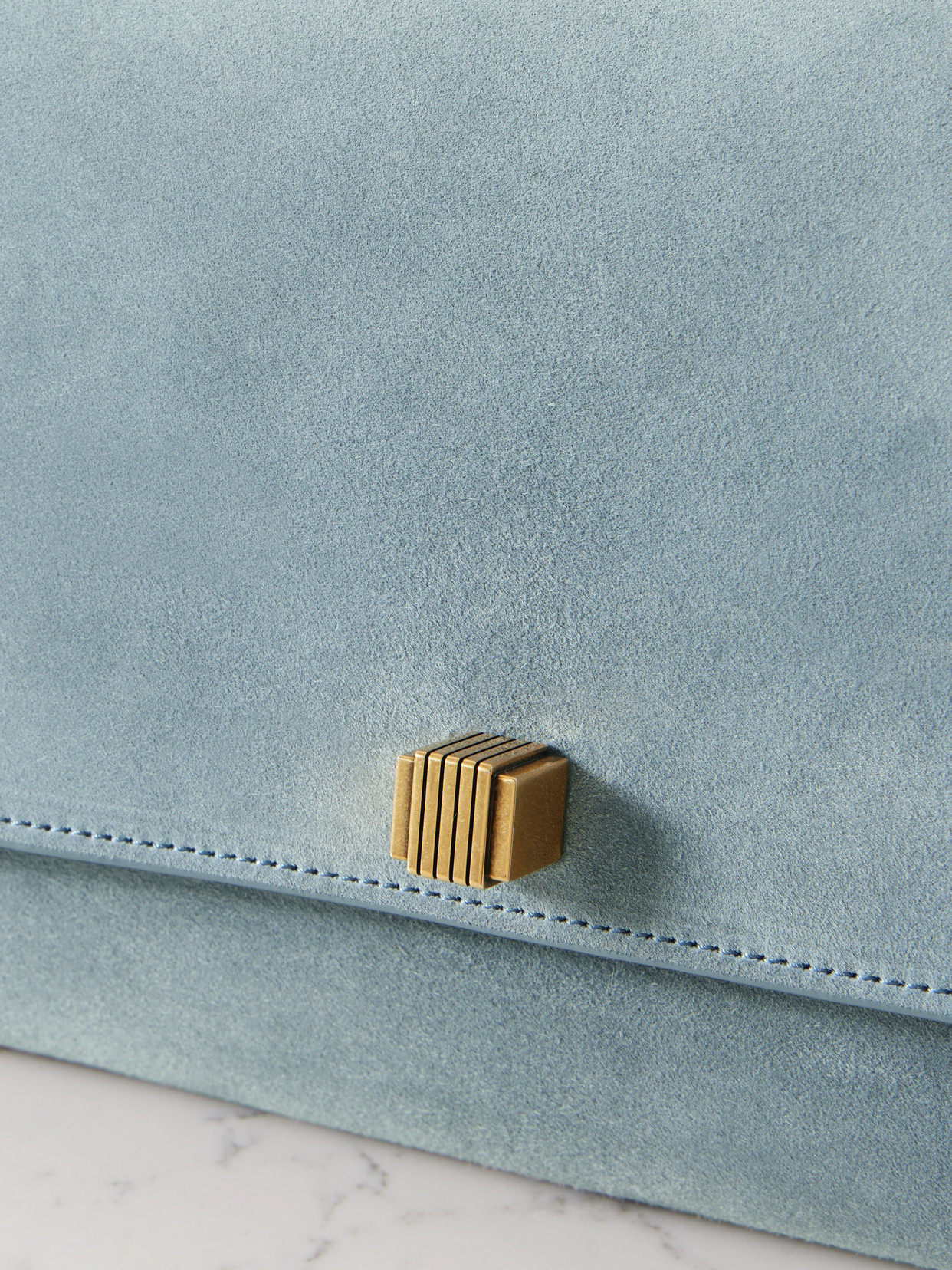 Khaite Audrey Suede Shoulder Bag