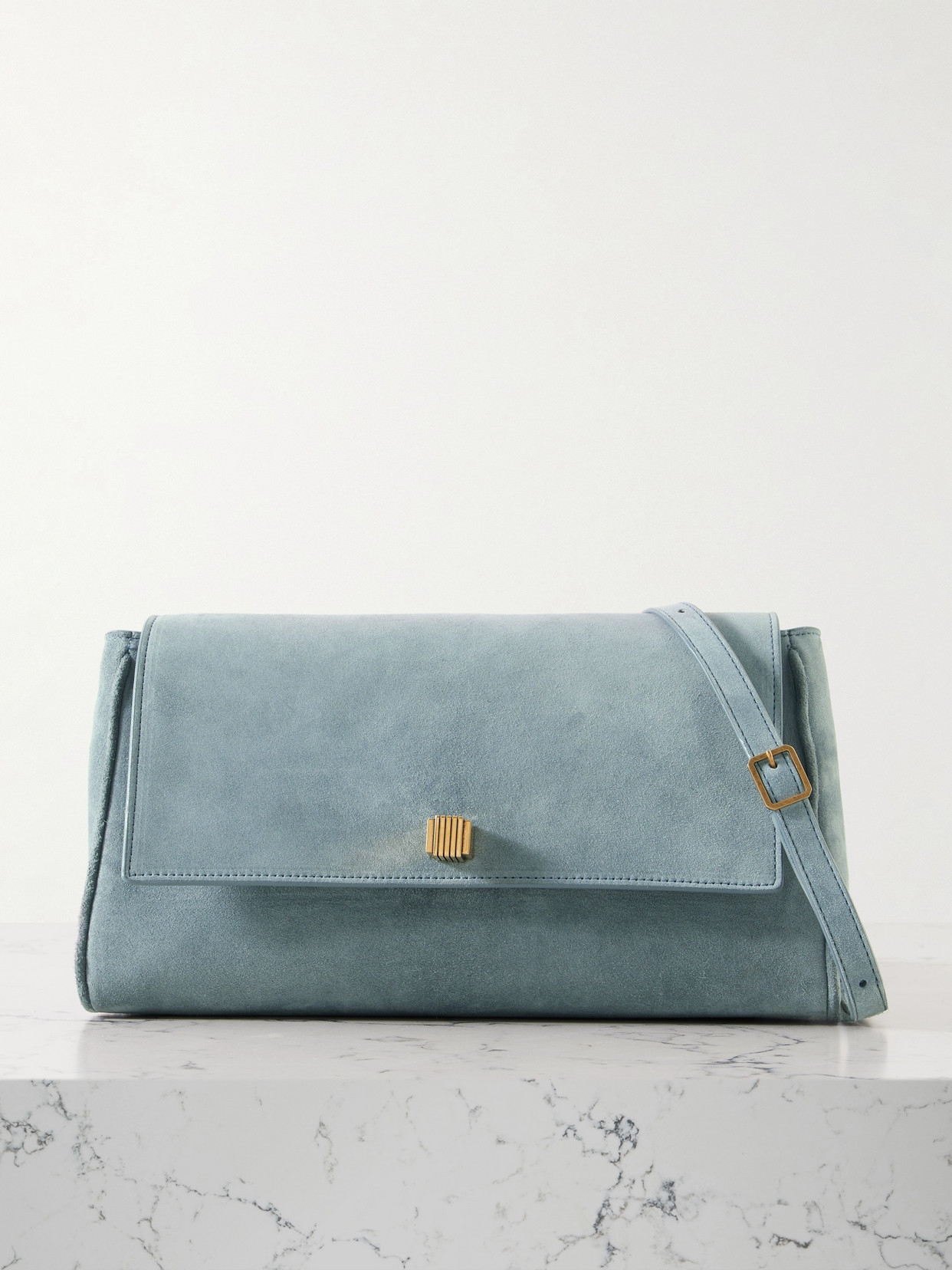 Khaite Audrey Suede Shoulder Bag