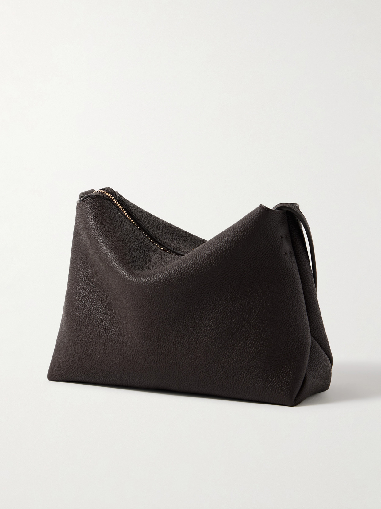 Khaite Lina Medium Textured-leather Shoulder Bag