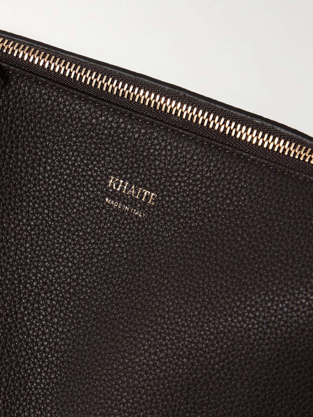 Khaite Lina Medium Textured-leather Shoulder Bag