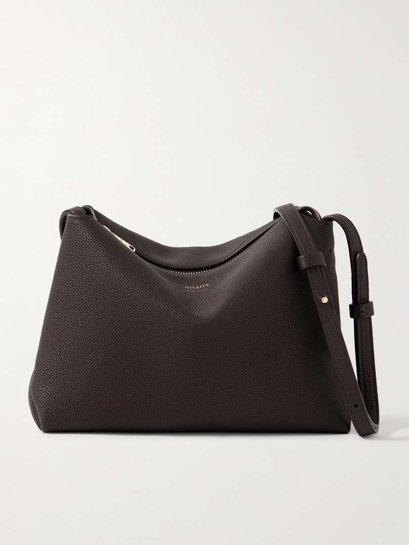 Khaite Lina Medium Textured-leather Shoulder Bag
