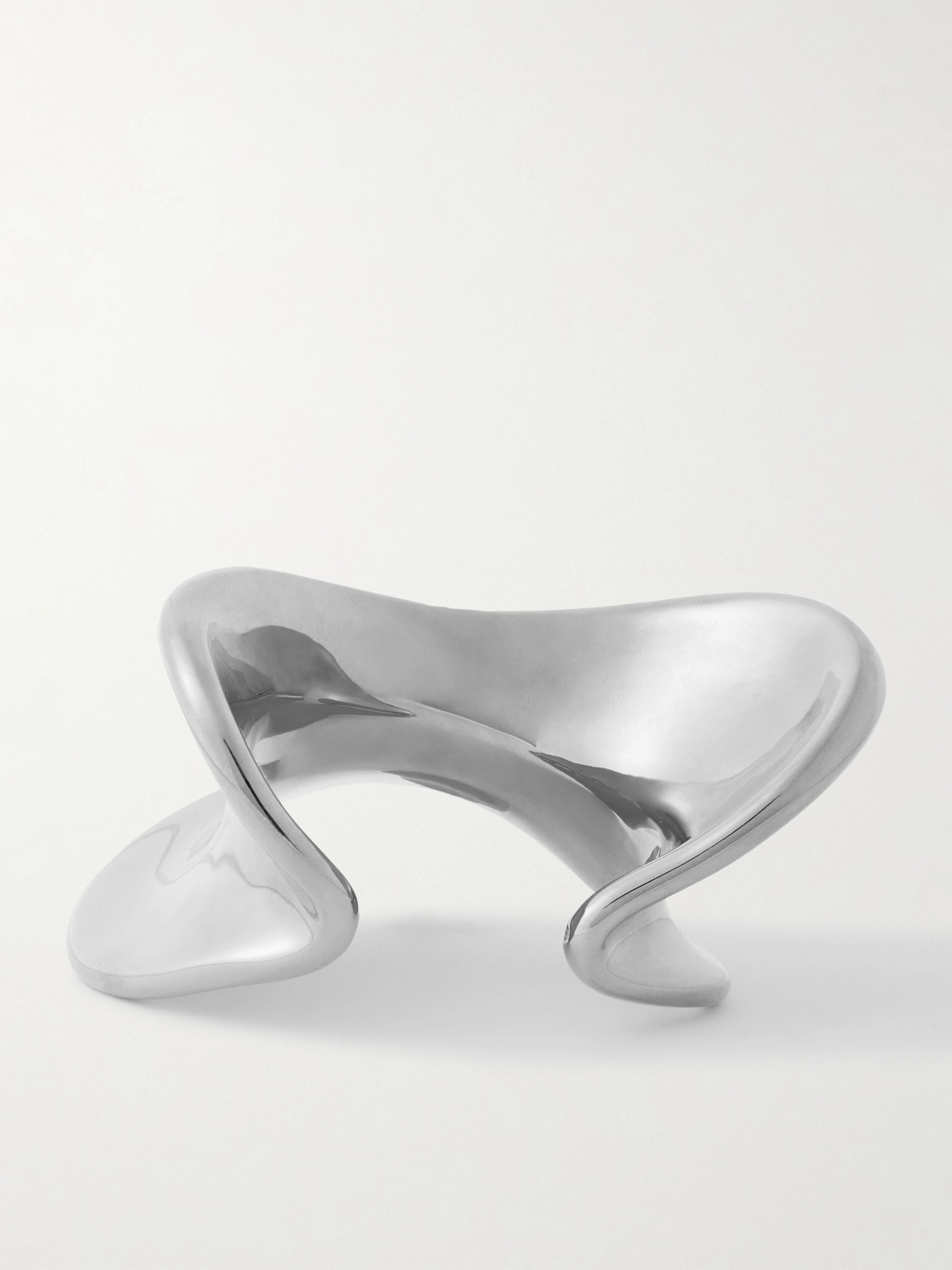 Khaite Shadow Silver-plated Cuff In Silver