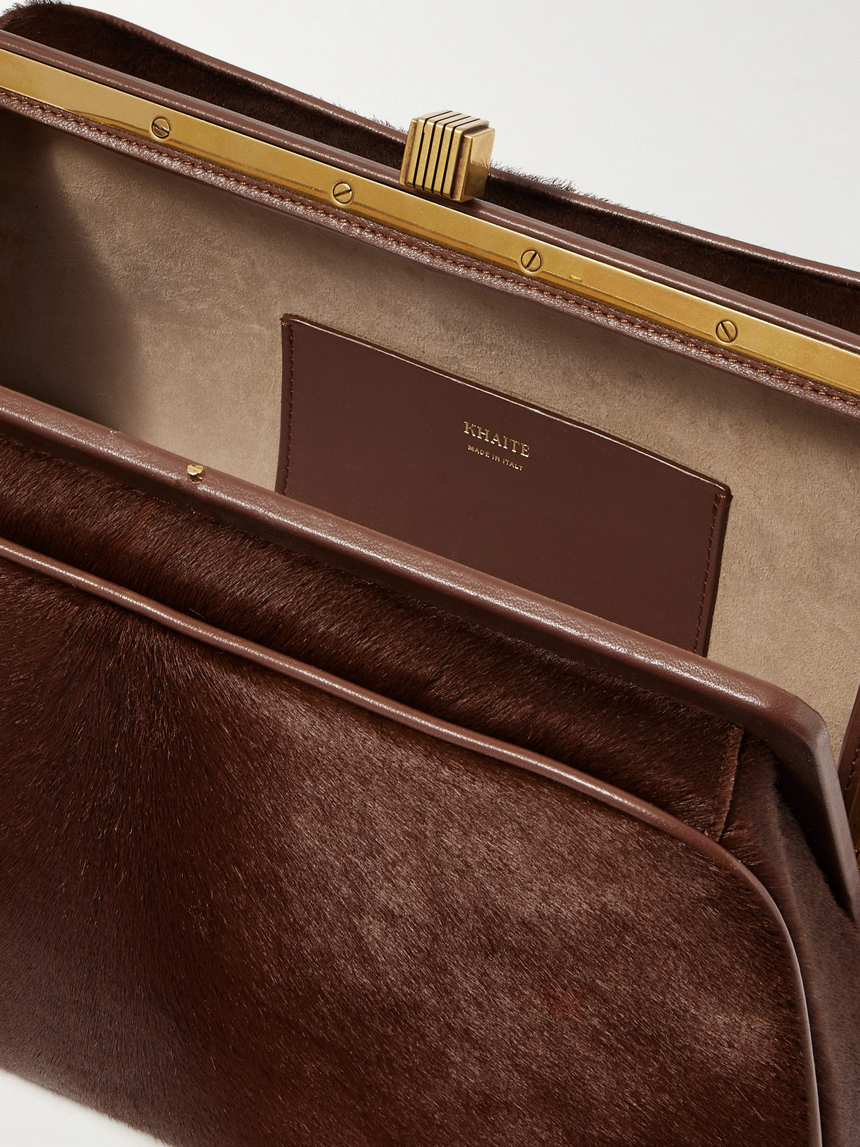 Khaite Cate Leather-trimmed Calf Hair Tote