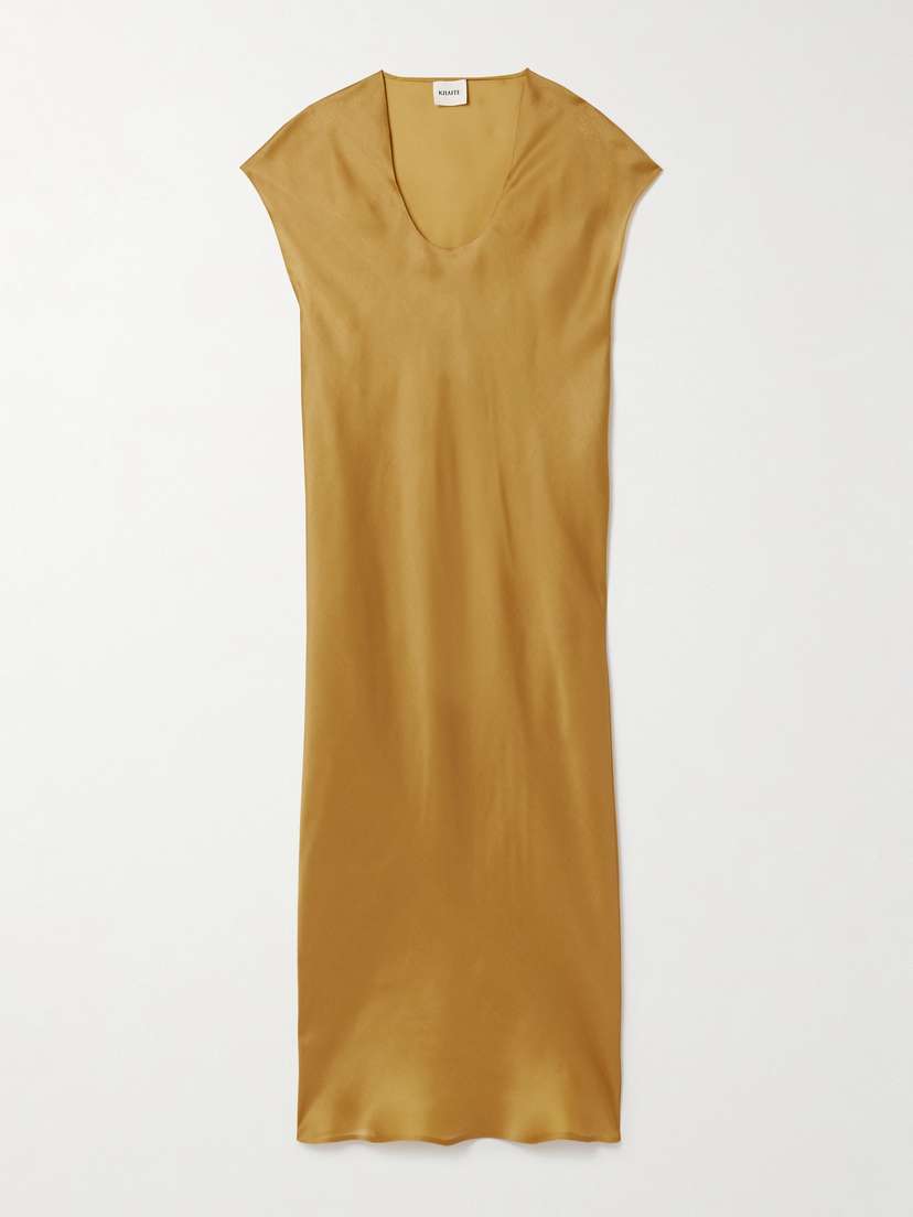 Khaite Darby Silk-organza Midi Dress