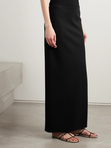 KHAITE Lilth crepe-jersey maxi skirt