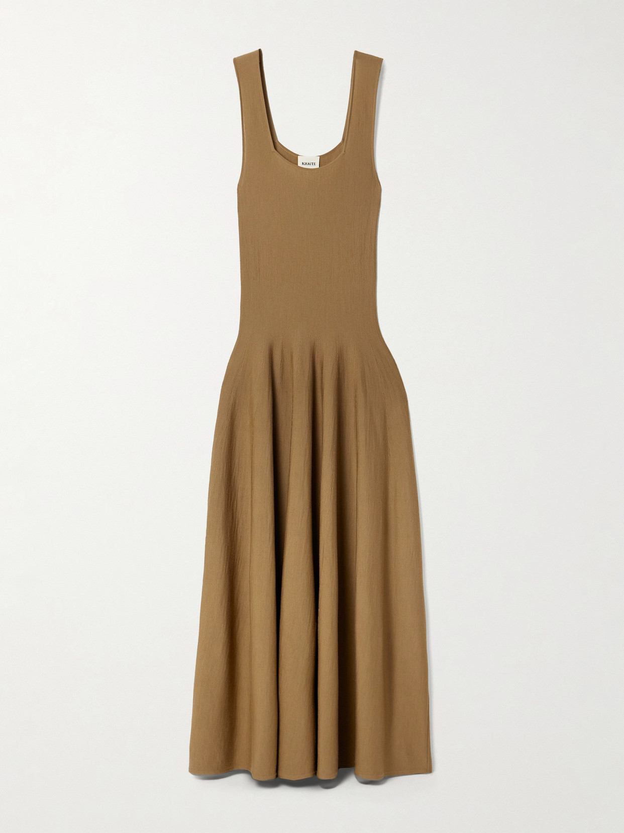 Khaite Jodie Pleated Wool Midi Dress