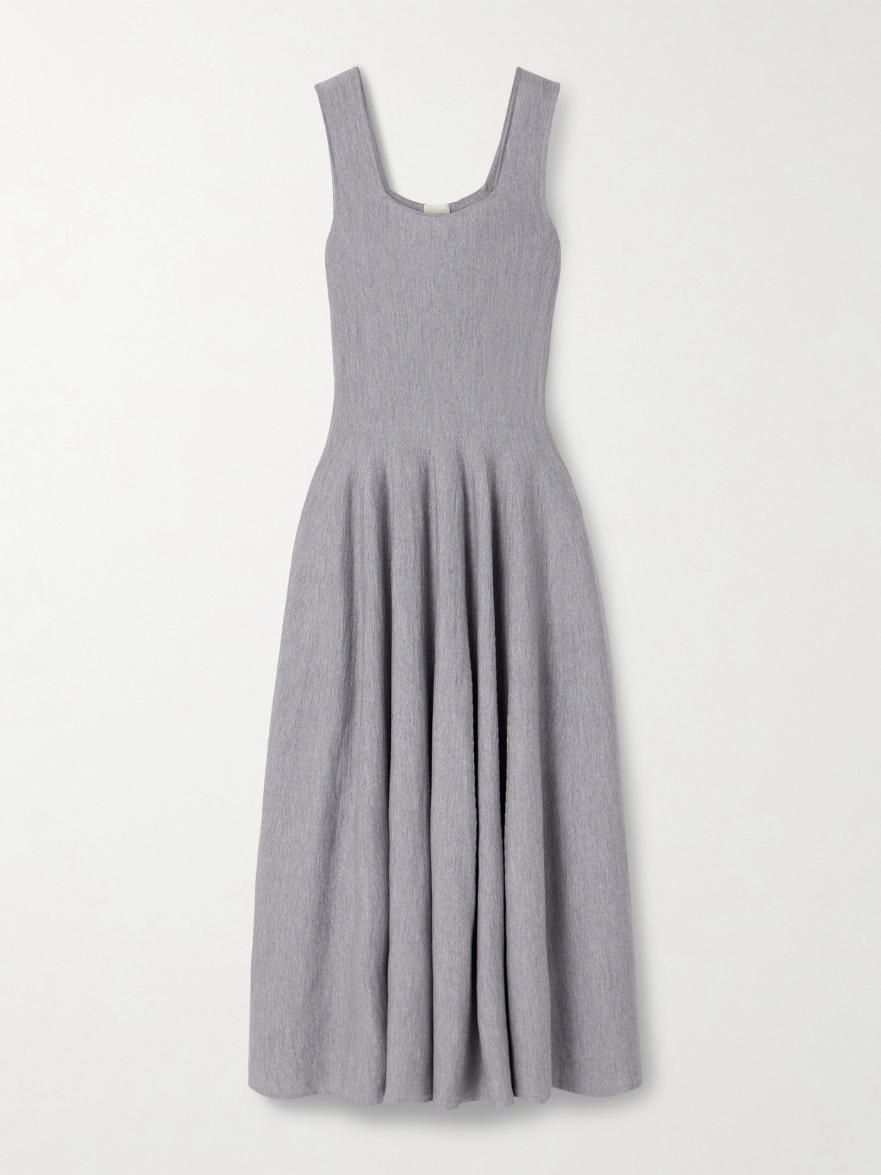 Khaite Jodie Pleated Wool Midi Dress