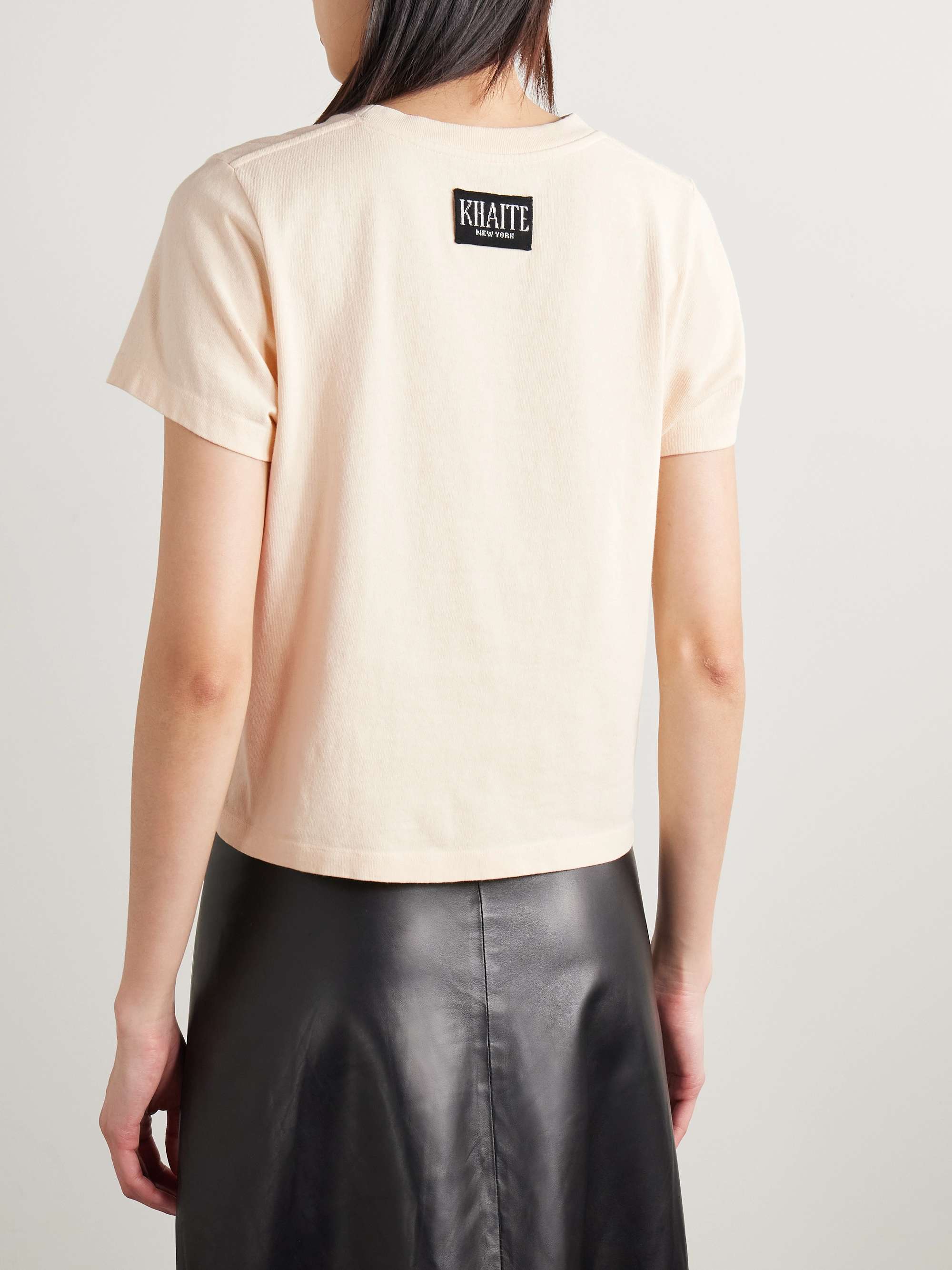 KHAITE Emmylou T-Shirt aus Baumwoll-Jersey