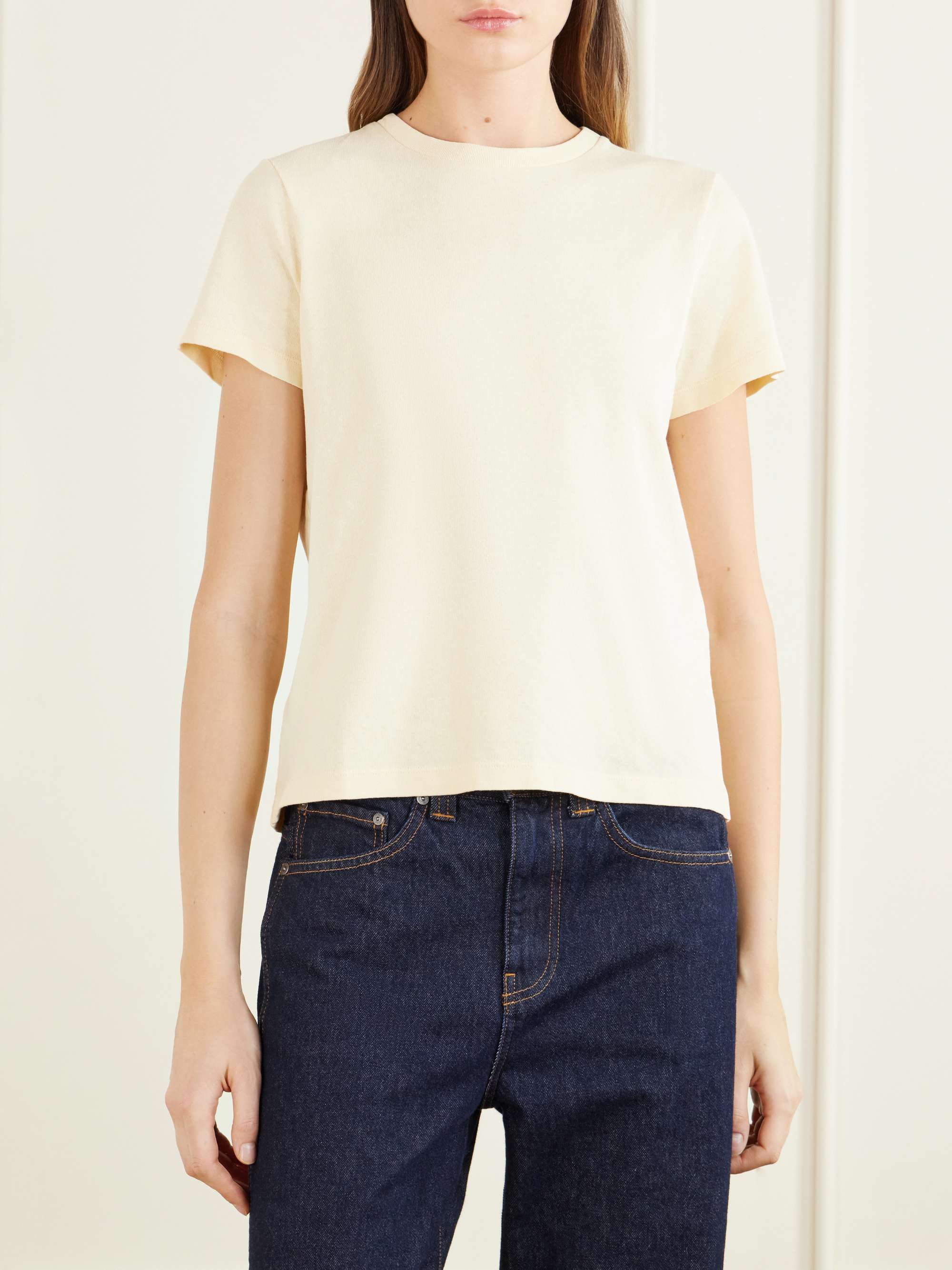 KHAITE Emmylou cotton-jersey T-shirt