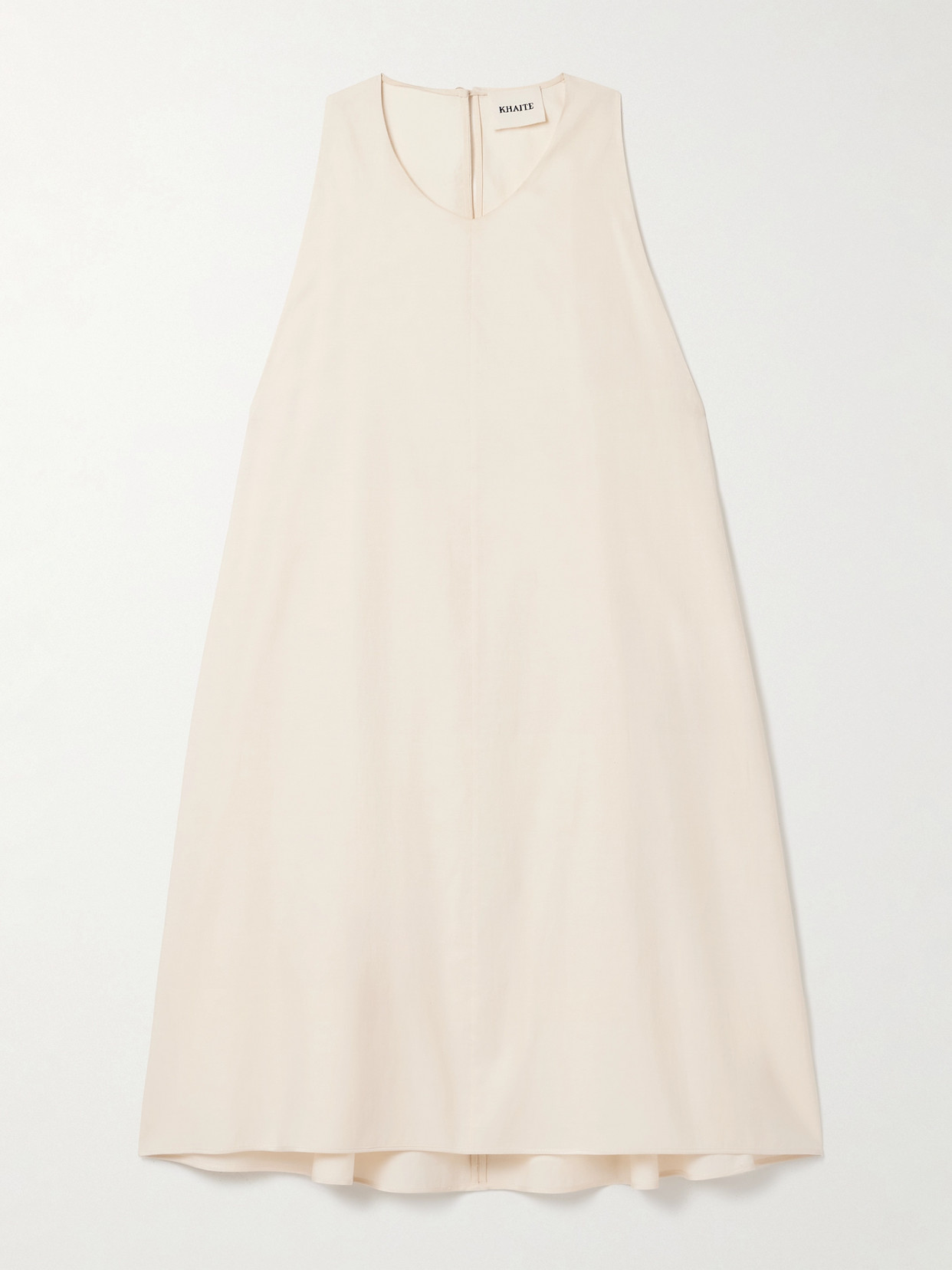Khaite Clay Cotton-blend Poplin Mini Dress