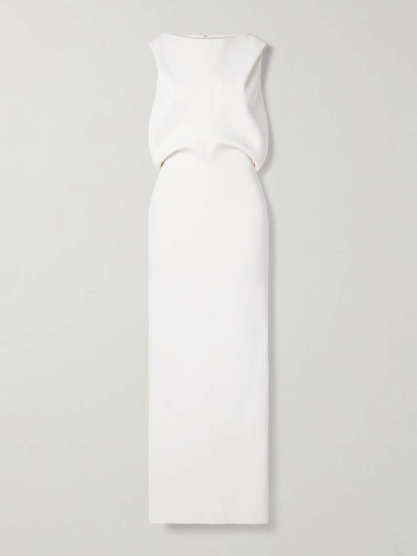 Khaite Terran Satin-crepe Maxi Dress