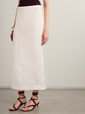 KHAITE Lalisa silk-organza maxi skirt