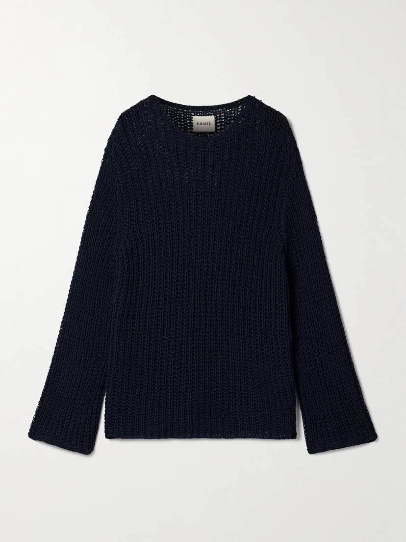 Khaite Elowen Open-knit Cotton Sweater
