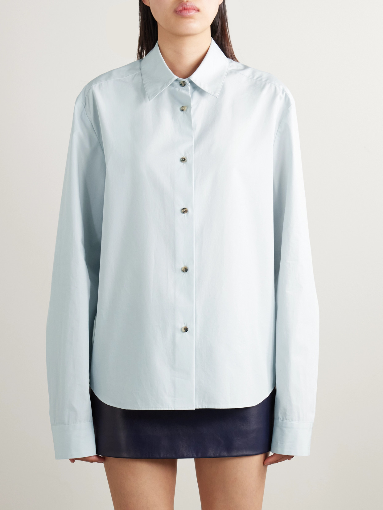 Khaite Argo Cotton-poplin Shirt