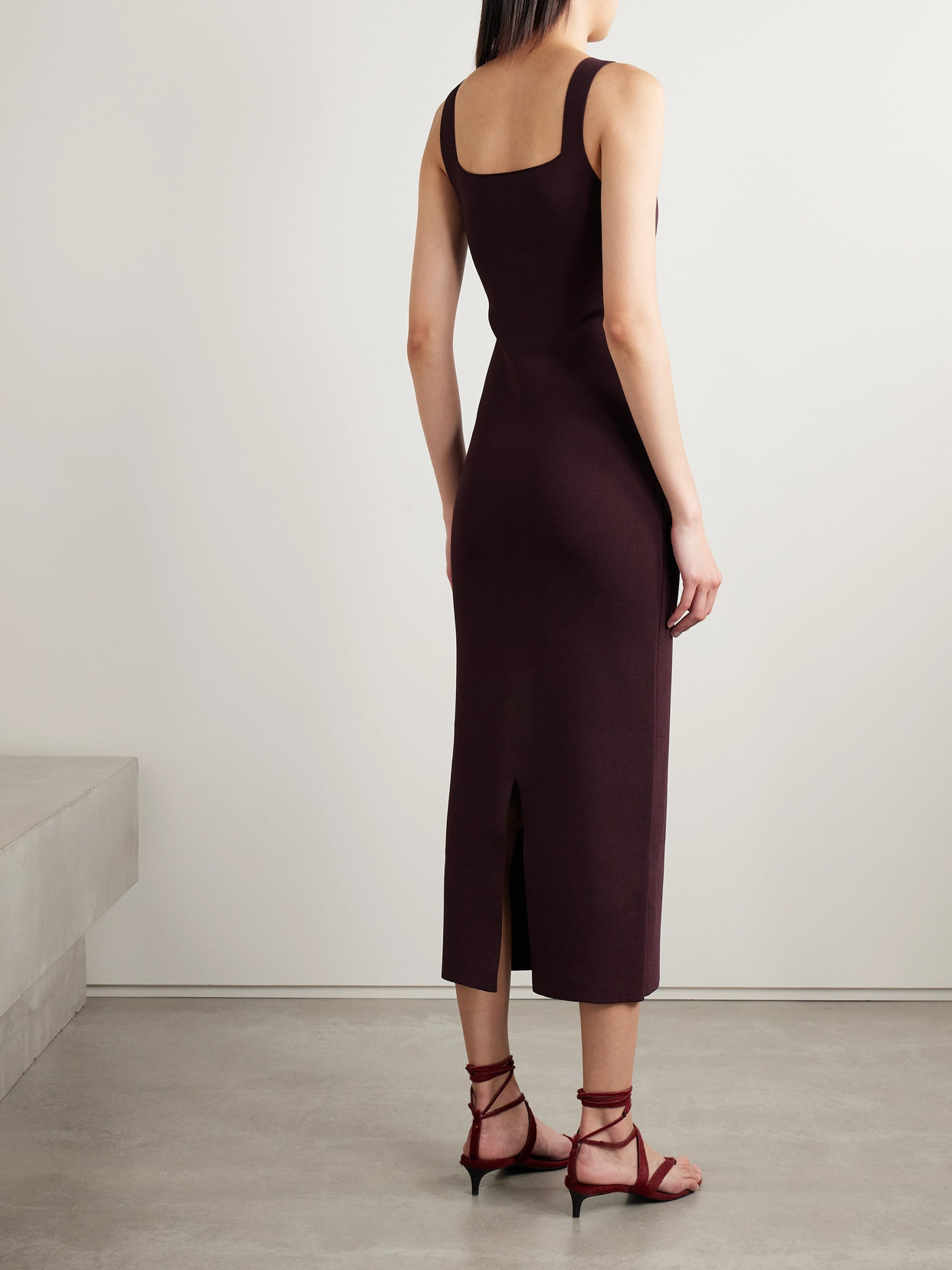 Khaite Dixi Stretch-knit Midi Dress