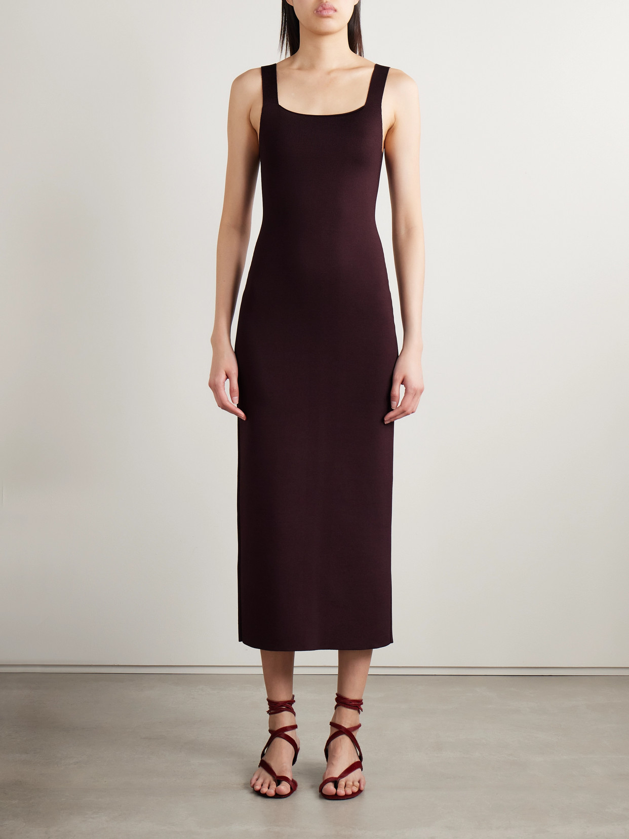 Khaite Dixi Stretch-knit Midi Dress