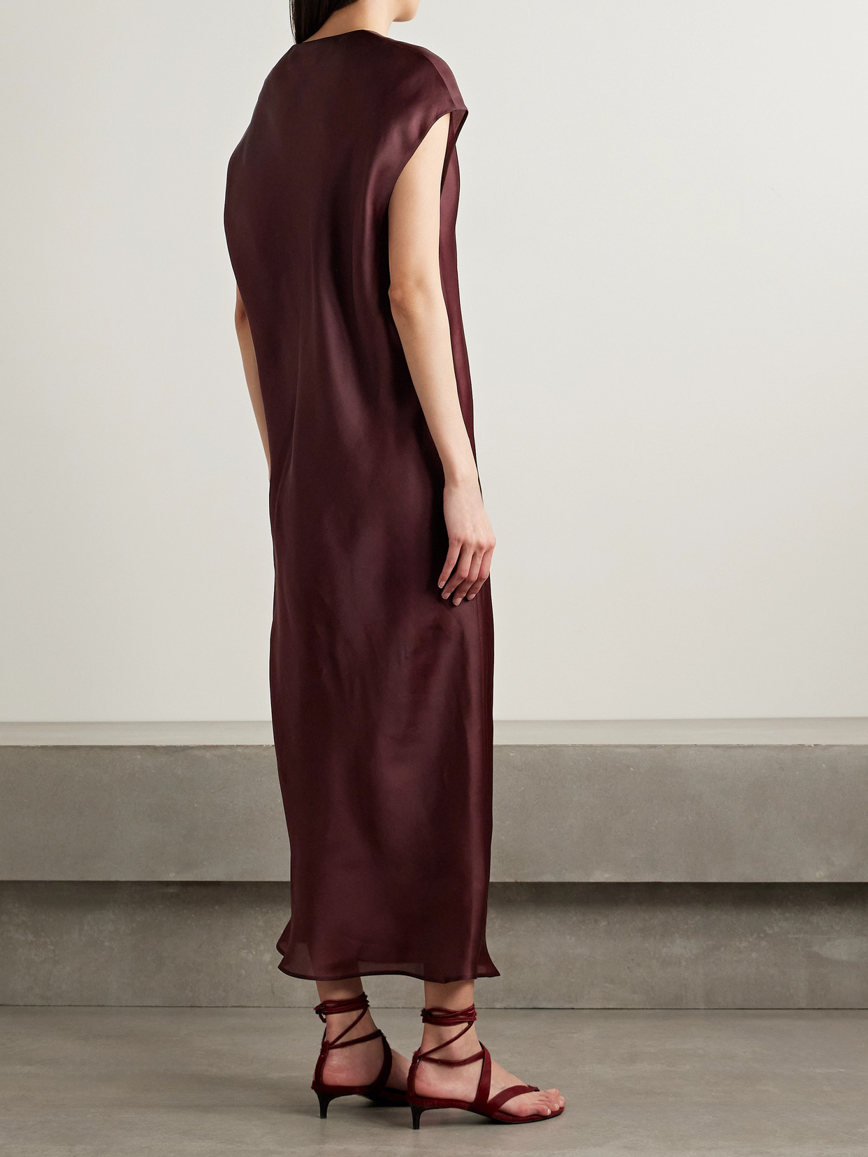 Khaite Darby Silk-organza Midi Dress