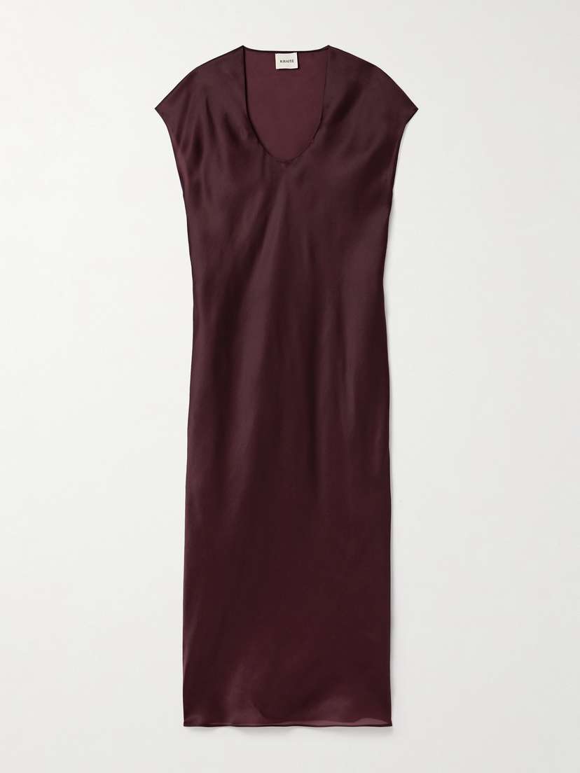 Khaite Darby Silk-organza Midi Dress