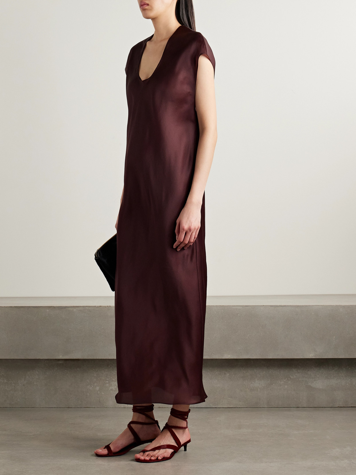 Khaite Darby Silk-organza Midi Dress