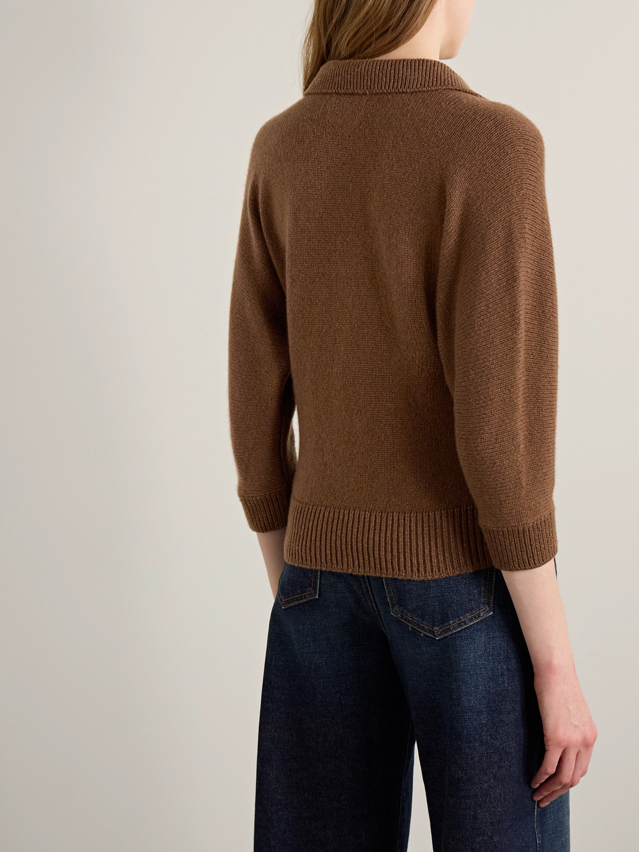 Khaite Herve Cashmere Polo Sweater