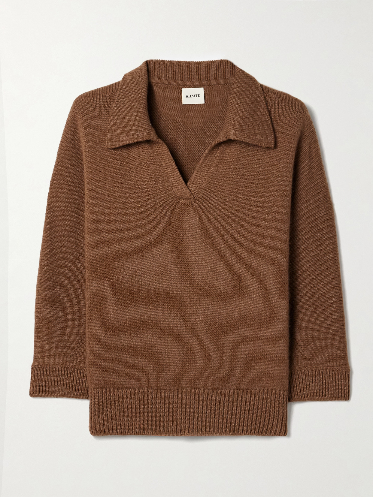 Khaite Herve Cashmere Polo Sweater