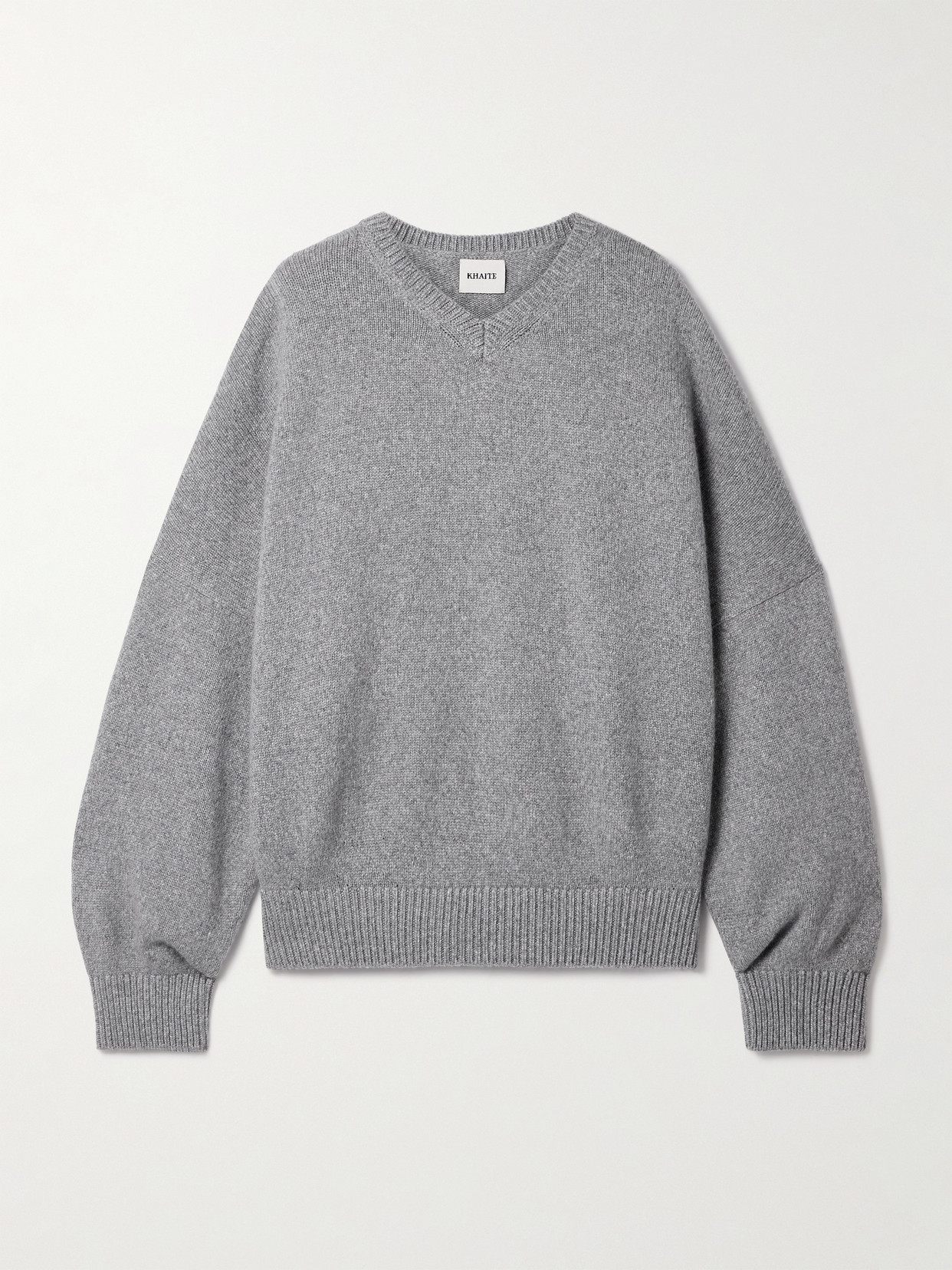 Khaite Wolfe Oversized Cashmere Sweater In Gray