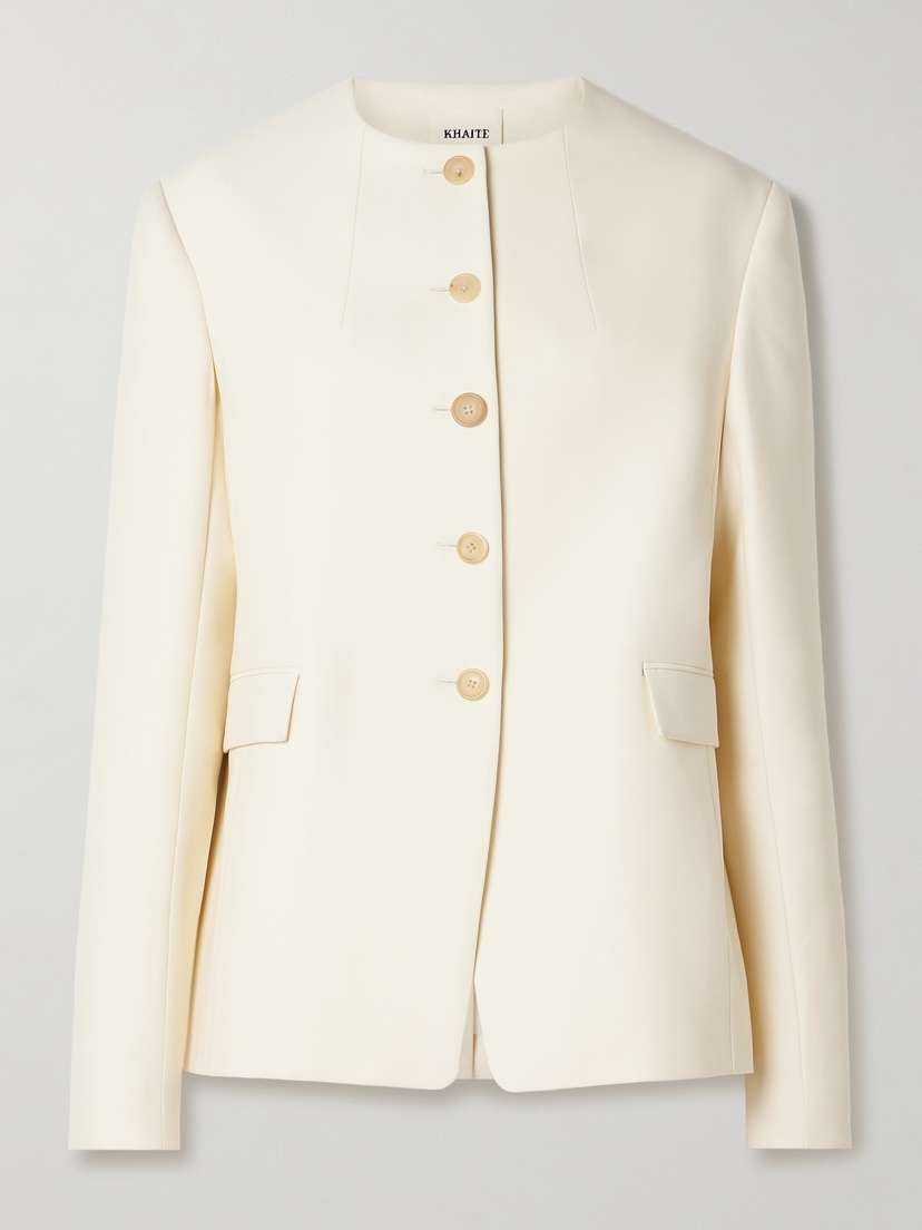 Khaite Jameson Wool And Silk-blend Jacket