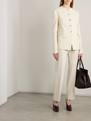 KHAITE Jameson wool and silk-blend jacket