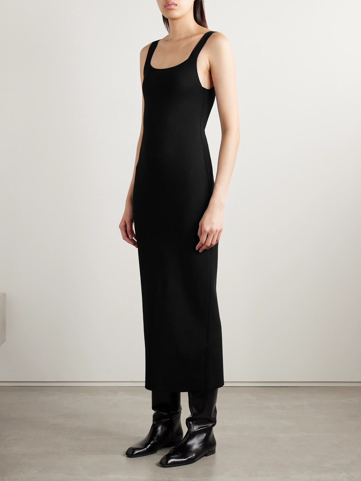 Khaite Dixi Stretch-knit Midi Dress