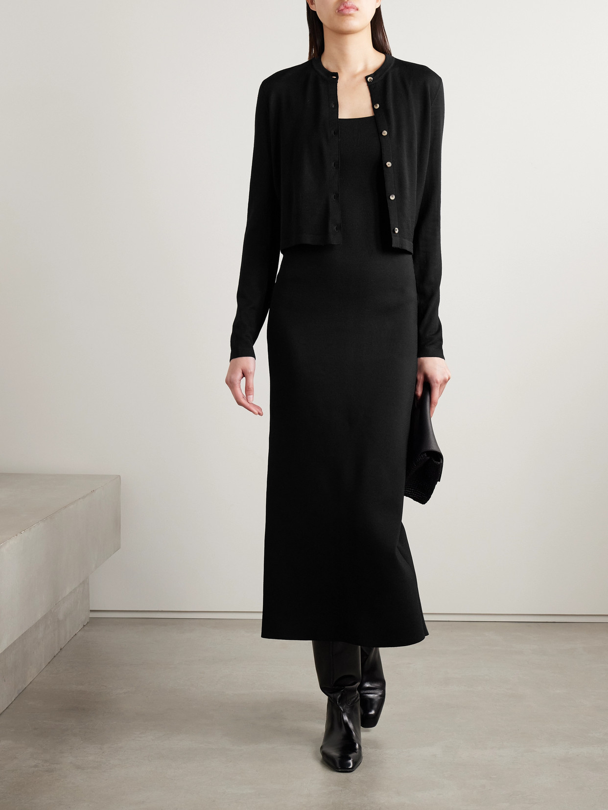 Khaite Dixi Stretch-knit Midi Dress