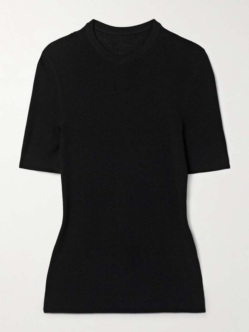 Khaite — Celina ribbed wool-blend top
