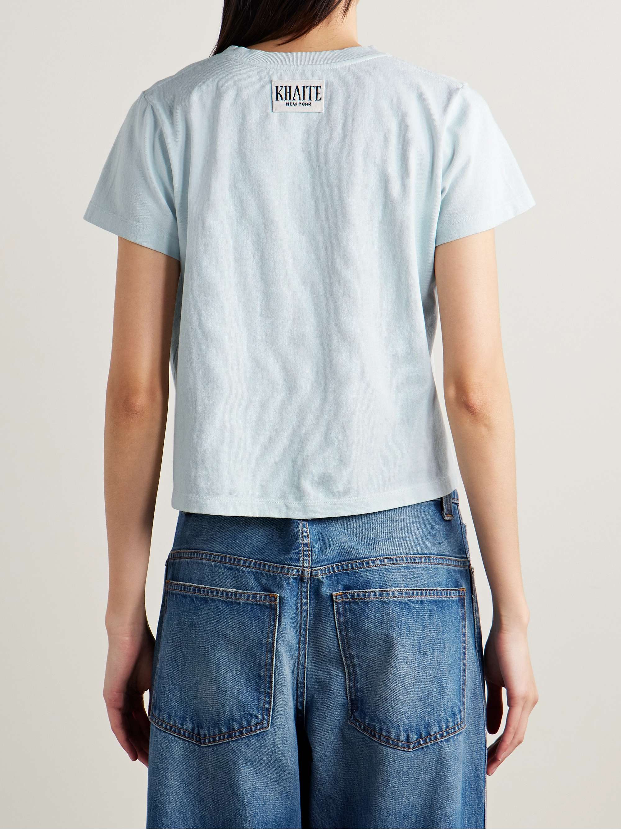 KHAITE Emmylou T-Shirt aus Baumwoll-Jersey