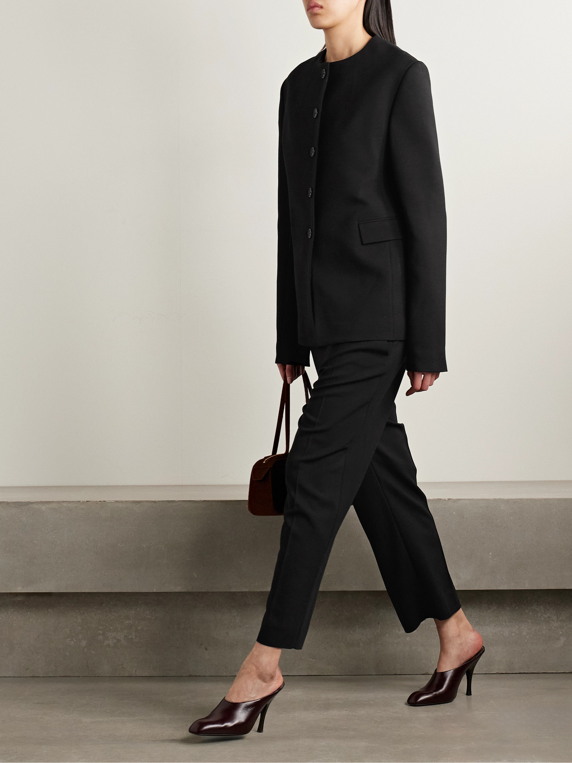 KHAITE Jameson crepe jacket