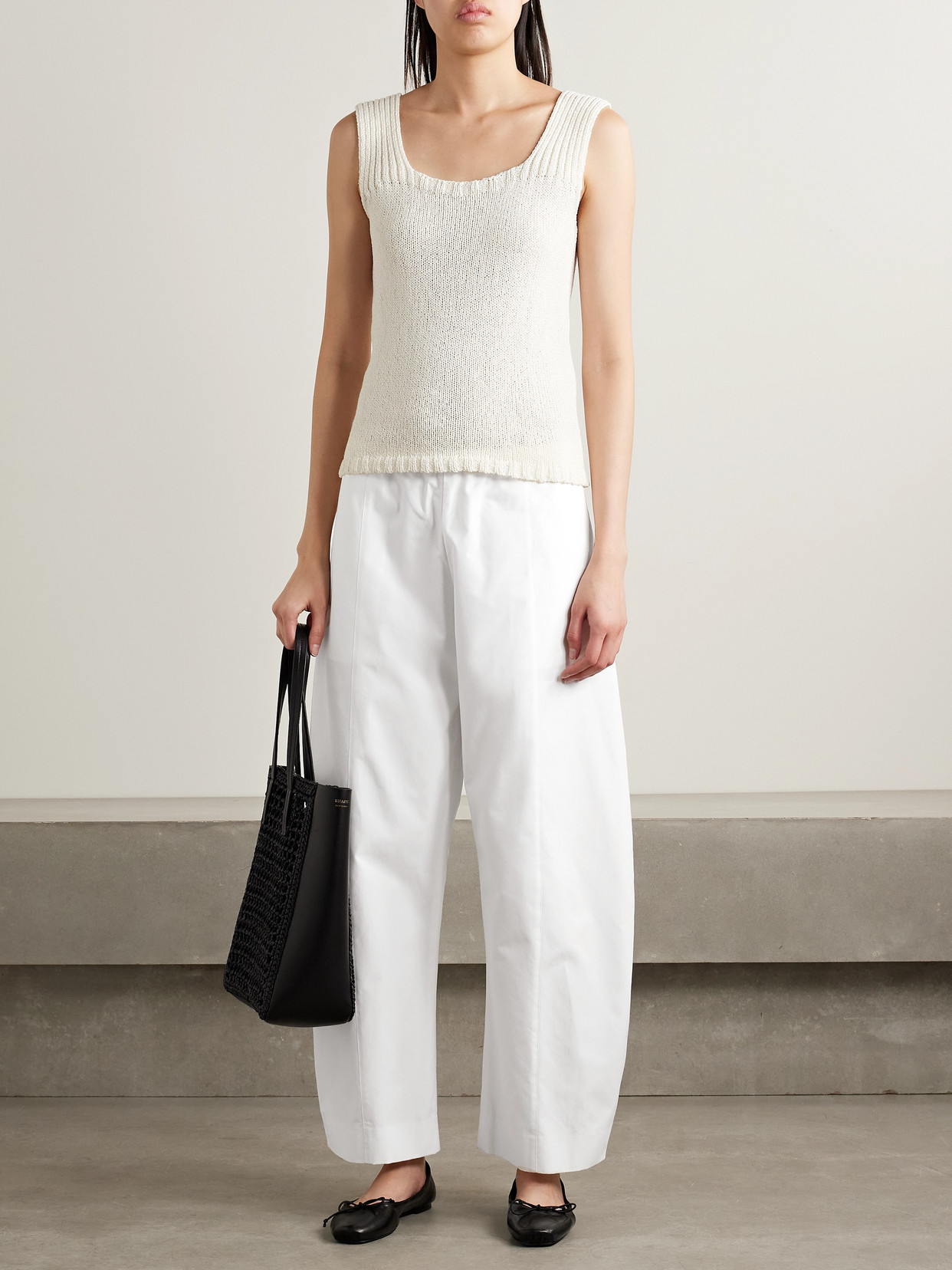 Khaite Clover Cotton-poplin Barrel-leg Pants