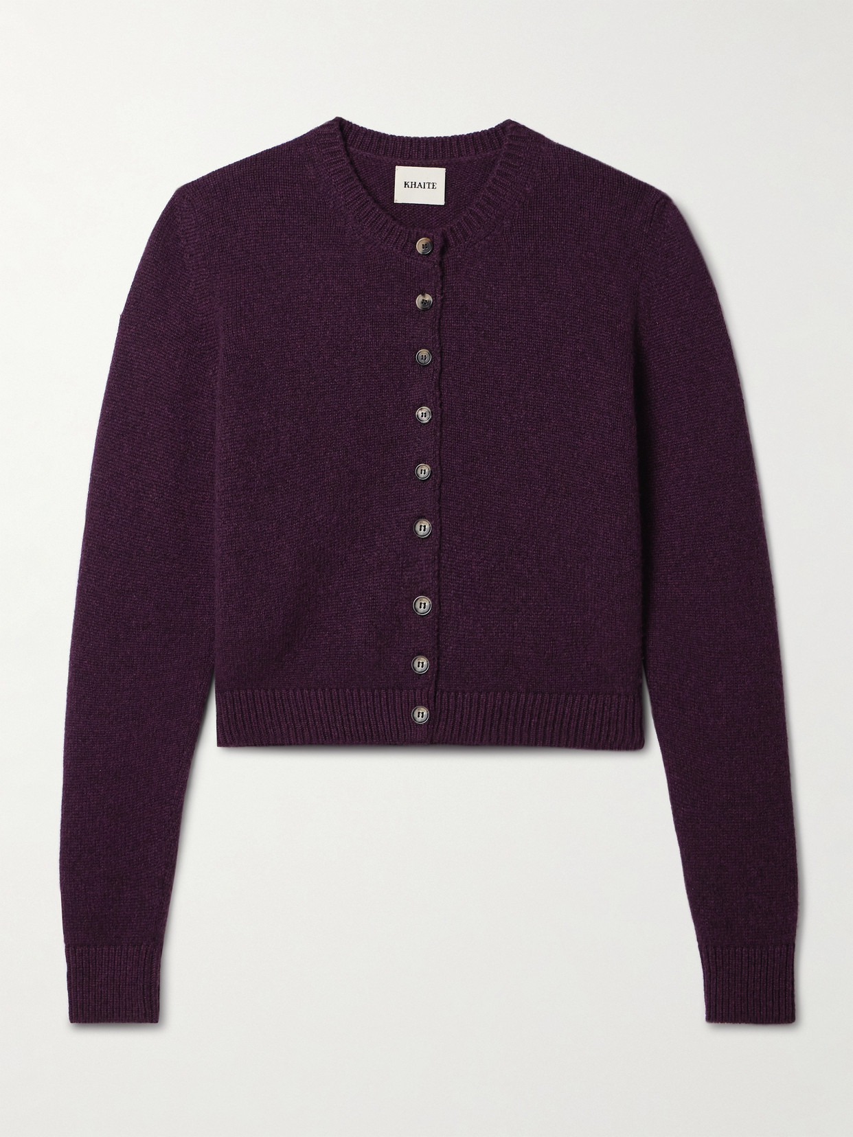 Khaite Everheart Cashmere Cardigan In Burgundy