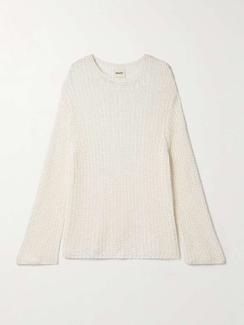 Khaite — Elowen open-knit cotton sweater