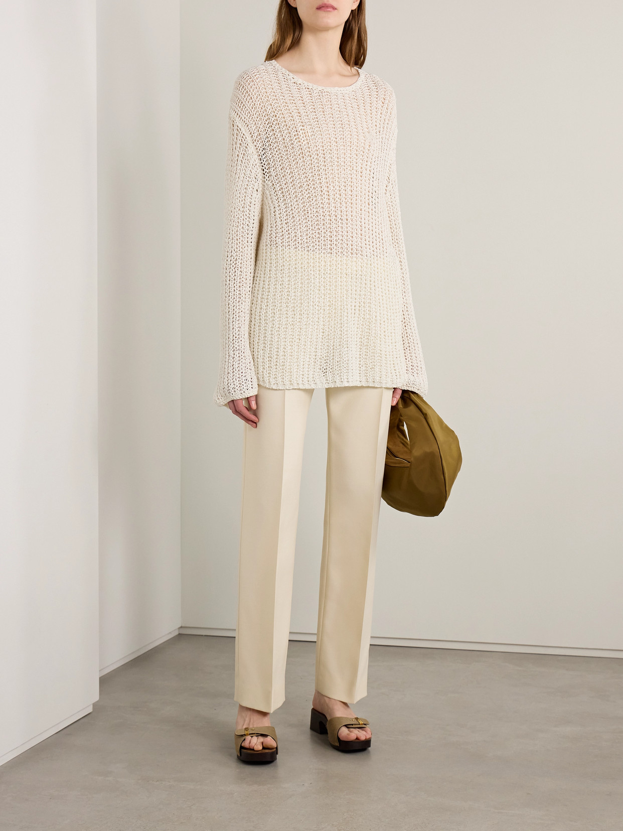 Elowen Open-Knit Cotton Sweater