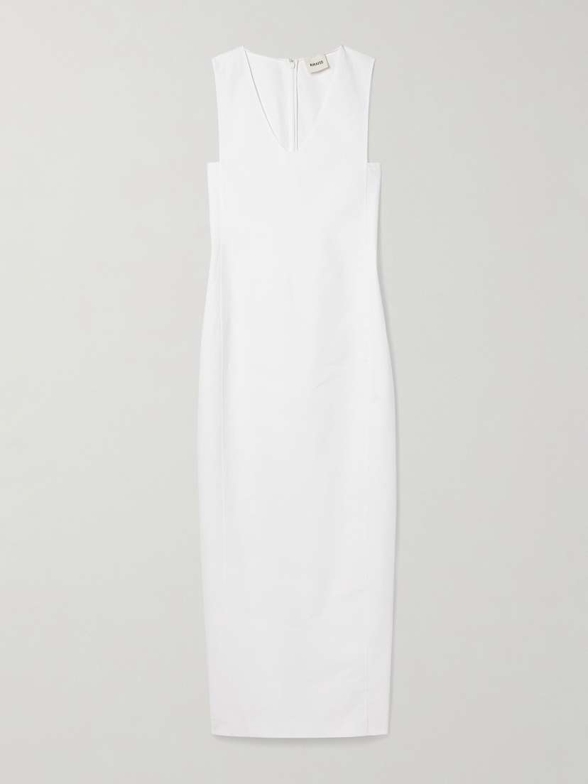 Khaite Avery Cotton-poplin Maxi Dress
