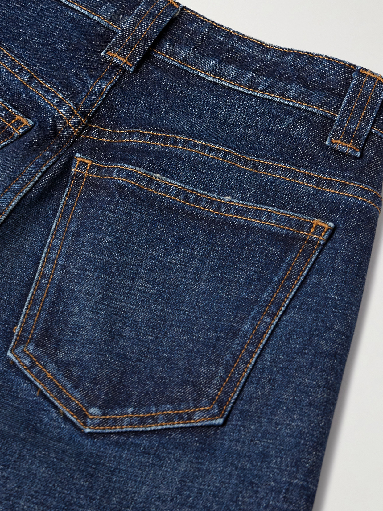 Khaite Dane High-rise Wide-leg Jeans In Blue