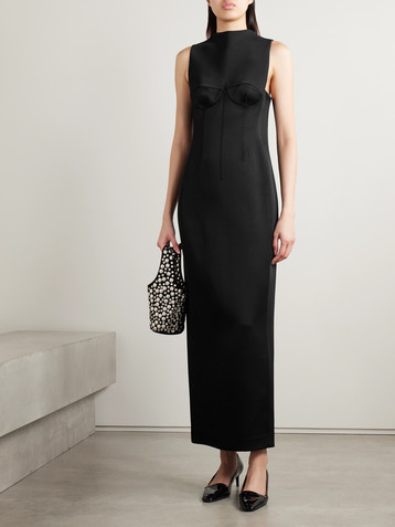 KHAITE Shoshanna satin-crepe gown